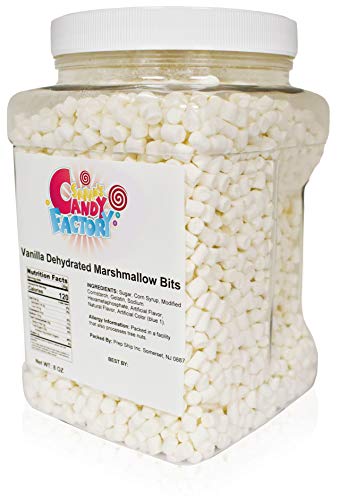 Sarah's Candy Factory Vanilla Mini Dehydrated Marshmallow Bits - 8 Oz Jar