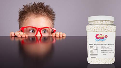 Sarah's Candy Factory Vanilla Mini Dehydrated Marshmallow Bits - 8 Oz Jar