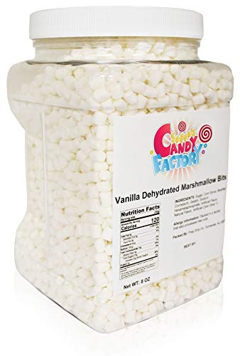 Sarah's Candy Factory Vanilla Mini Dehydrated Marshmallow Bits - 8 Oz Jar