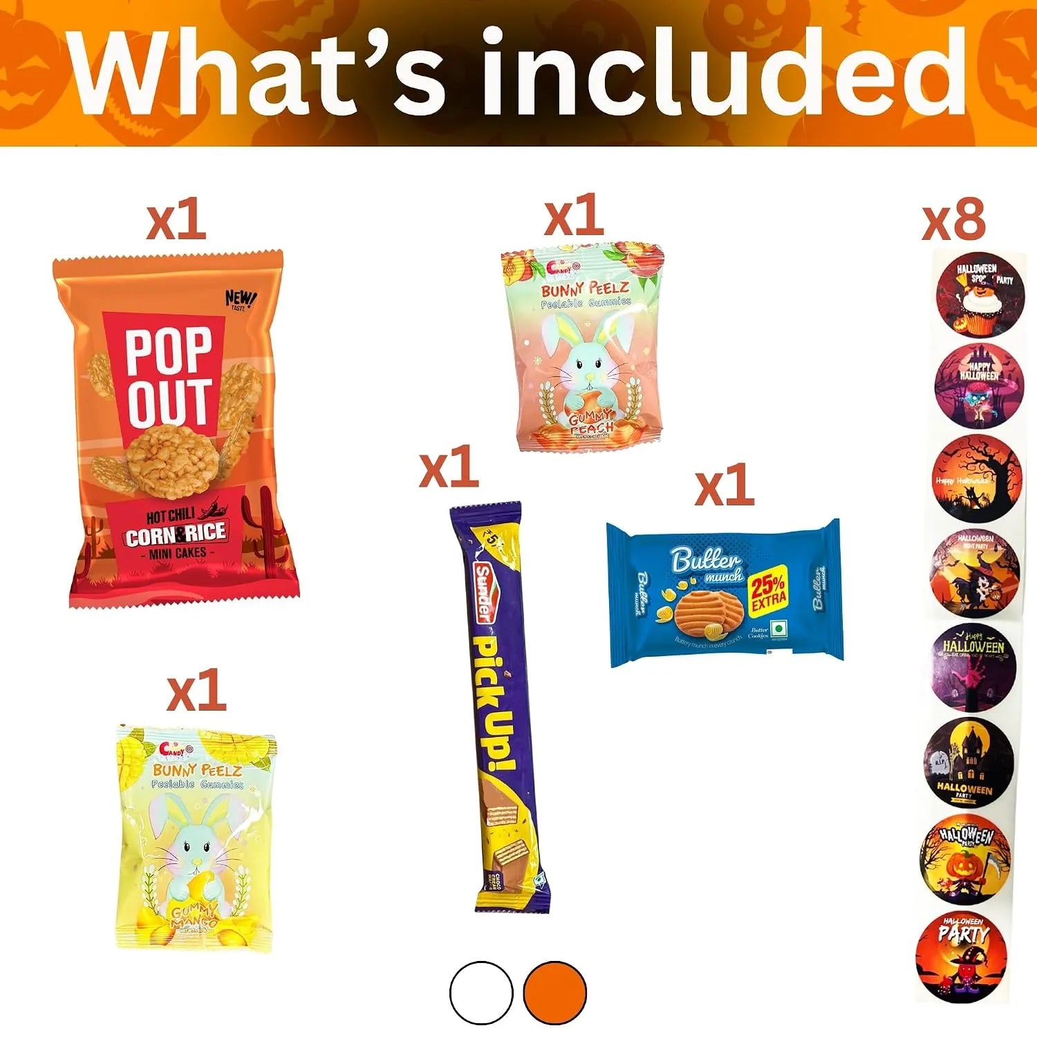 Halloween Pumpkin Bucket – Assorted Candies & Snacks (44 Count)